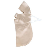 Women Silk Face Masks Breathable Full Sunburn Protection Silk Masks Champagne M