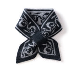 Womens Bow Knot Cashmere Scarf Soft Knit Small Cashmere Neck Wrap Grey M