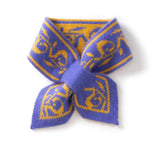 Womens Bow Knot Cashmere Scarf Soft Knit Small Cashmere Neck Wrap Blue M