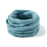 Womens Cashmere Knit Infinity Scarf Cashmere Loop Neck Gaiter Neck Warmer Mint Green M