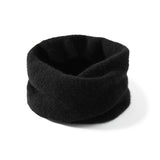 Womens Cashmere Knit Infinity Scarf Cashmere Loop Neck Gaiter Neck Warmer Black M