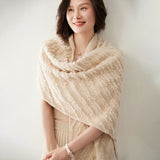 Womens Cashmere Shawl With Tassels Cashmere Scarf Cashmere Wrap Pink M