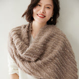 Womens Cashmere Shawl With Tassels Cashmere Scarf Cashmere Wrap Pink M