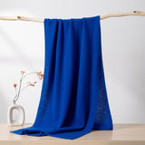 Womens Large Cashmere Scarf Throw Blanket Long Cashmere Shawl Blue L