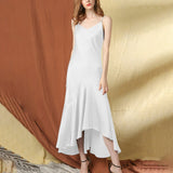 Womens Silk Slip Dress Silk Long Dress Silk Wedding Prom Dresses Dark Teal XS