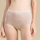 Women's Silk High Waist Briefs Mulberry Silk Briefs Champagne S