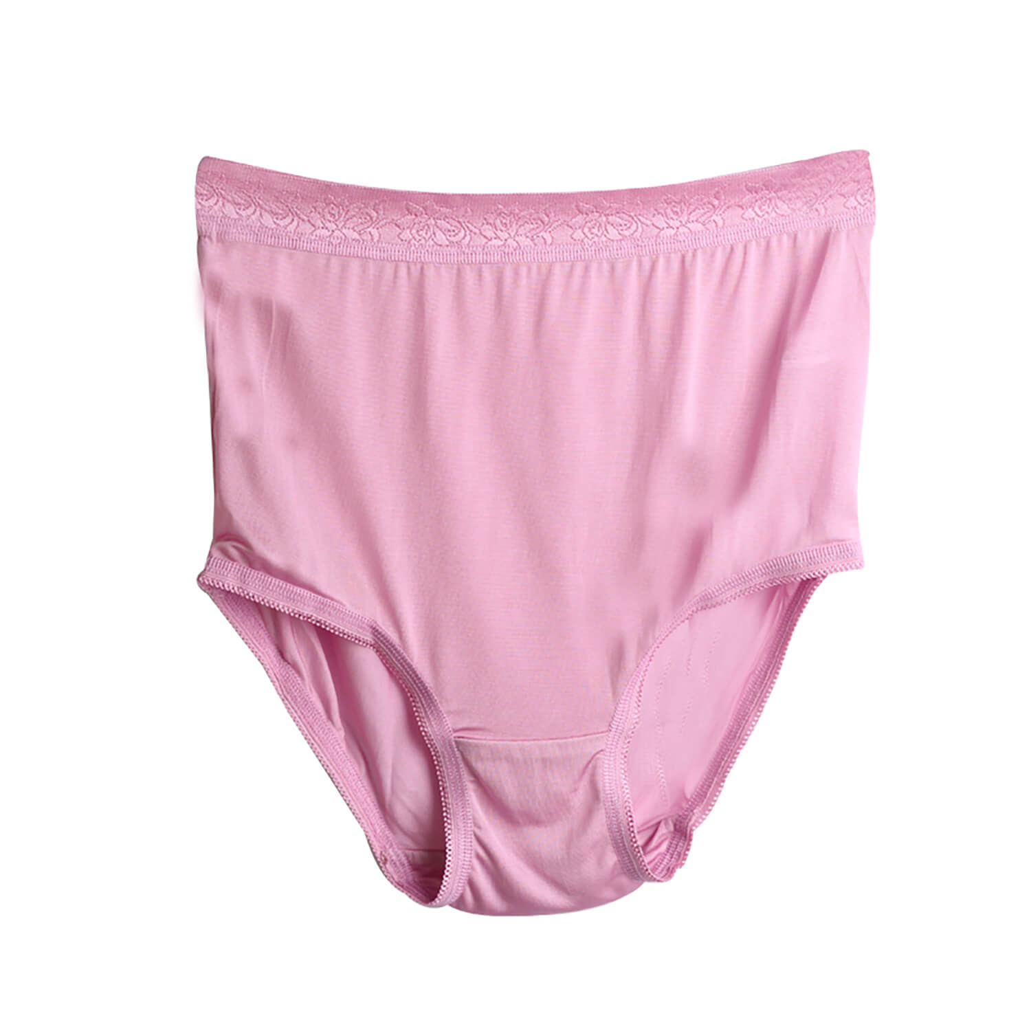 Women's Silk High Waist Briefs Mulberry Silk Briefs Pink S