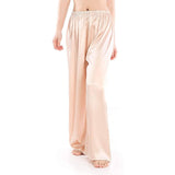 Womens Silk Pajama Pants Wide Leg Loose Pure Silk Bottoms Champagne XS