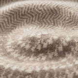 Pure Pure Cashmere Houndstooth Beret Checkered Cashmere Painter Hat Taupe M