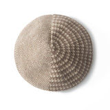 Pure Pure Cashmere Houndstooth Beret Checkered Cashmere Painter Hat Taupe M