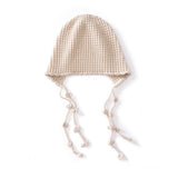 Womens Tassel Tie Cashmere Knit Hat Cashmere Beanie Dangling Ties Beige M