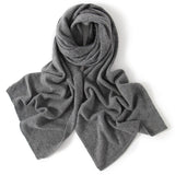 100% Cashmere Scarf For Women And Men Pure Cashmere Winter Scarf Gift Dark Gray L