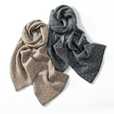 Geometric Cashmere Scarf For Women Floral Cashmere Wraps Dark Gray L