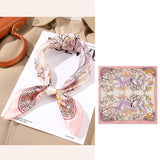 Silk Scarf For Women's Square Neck Pure Silk Scarfs Style - 1 M