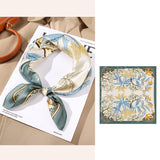 Silk Scarf For Women's Square Neck Pure Silk Scarfs Style - 2 M
