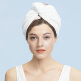 Silk Dry Hair Cap 100% Mulberry Terry Lined Hair Wrap Cap Pink M