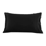 19/22Momme Housewife Envelope Silk Pillowcase Black Standard (20" * 26")