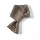 Cashmere Bow Scarf Cashmere Bow Tie Neck Wrap Cashmere Neck Warmer Taupe M