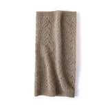 Cashmere Neck Gaiter Pure Cashmere Scarf for Men and Women Interlocking Braided Knit Taupe M