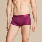 Classic Mens Silk Briefs Comfy Silk Boxer Claret S