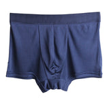 Classic Mens Silk Briefs Comfy Silk Boxer Navy Blue S