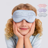 Kids Silk Eye Mask Ocean and Nature Inspired Designs Silk Eye Mask Baby Blue S