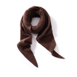 Diamond Cashmere Triangle Scarf Cashmere Wrap Cashmere Bandana Coffee XL