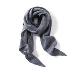 Diamond Cashmere Triangle Scarf Cashmere Wrap Cashmere Bandana Grey XL