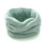 Diamond Knit Cashmere Neck Warmer Cashmere Snood Cashmere Neck Gaiter Mint Green M