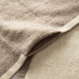 Cashmere Geometric Block Scarf Neck Scarf Pull Through Neck Warmer Taupe M