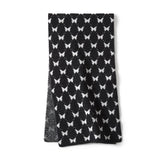 Houndstooth Cashmere Neck Warmer Cashmere Scarf Winter Neck Wrap Black M