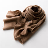 Premium Cashmere Scarf Long Pure Cashmere Winter Scarf Golden Camel L