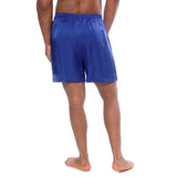 Men's Royal Blue 100% Silk Sleep Shorts Blue XS
