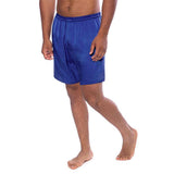 Men's Royal Blue 100% Silk Sleep Shorts Blue XS