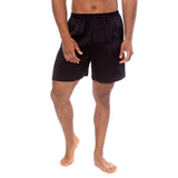 Mens Silk Pajama Shorts Pants Luxury 100% Pure Silk Boxers Black XS