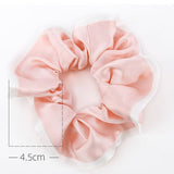 Muberry Silk Hair Scrunchies For Women Pink M