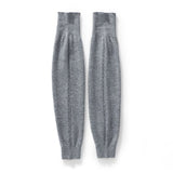 Unisex Soft Pure Cashmere Leg Warmers Knee Warmer Ultimate Comfort Gray M