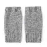 Pure Cashmere Knit Fingerless Gloves Cashmere Wrist Warmers Cashmere Mitts Grey M