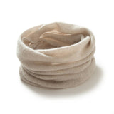 Lightweight Cashmere Infinity Scarf Warm Pure Neck Gaiter Camel M