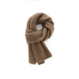 Pure Cashmere Scarf For Women Ribbed Cashmere Wraps Taupe M