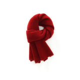 Pure Cashmere Scarf For Women Ribbed Cashmere Wraps Claret M