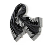 Pure Cashmere Scarf Long Shawl And Wraps Special Christmas Scarves Dark Gray L