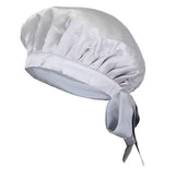 Silk Sleep Cap For Women Silk Sleep Bonnet For Hair Black M