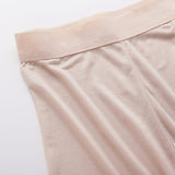 Mulberry Silk Boxer For Mens Pure Silk Briefs Underwear Beige S