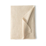 Cashmere Scarf For Couple Ribbed Knit Cashmere Neck Scarf Fall Winter Beige L