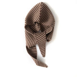 Striped Pure Cashmere Neck Scarf Cashmere Hoodie Wrap Cashmere Balaclava Camel M