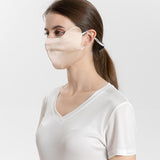 Summer Mulberry Silk Face Masks Anti - UV Canthus Protection Champagne M