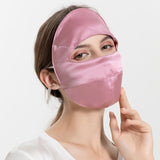 Summer Silk Full Face Masks Silk Beauty Mask Fuchsia M