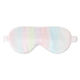 Unisex Silk Eye Mask with Cat Illustration Double Sided Silk Sleep Mask Iridescent Pastel M