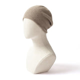 Unisex Seamless Cashmere Slouchy Beanie Cashmere Ski Cap Hat Taupe M
